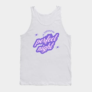 Le Sserafim perfect night typography kpop fear not | Morcaworks Tank Top